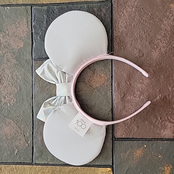 NEW Disney Minnie Mouse Ears Headband,  Platinum, NWOT - Picture 5 of 9